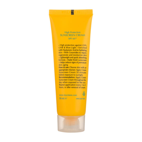 کرم ضد آفتاب بی رنگ سینره با SPF60 مناسب پوست نرمال تا خشک - تصویر 2