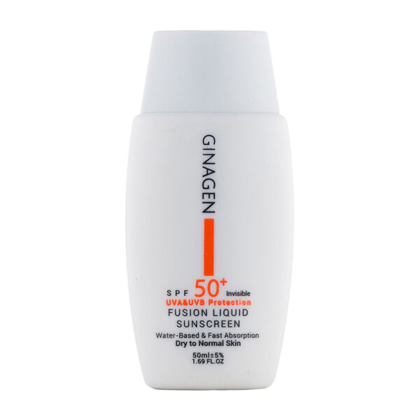 کرم ضد آفتاب بی رنگ ژیناژن مدل Fusion Liquid مناسب پوست خشک و نرمال - تصویر 1