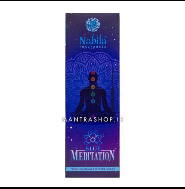 عود دست ساز هندی Blue Meditation برند Nabila - تصویر 1