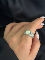 انگشتر چهره سه‌بعدی  فلزی - تصویر 2