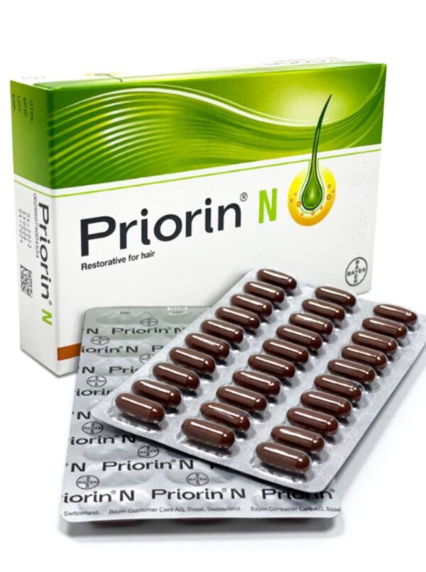 قرص تقویت مو ضد ریزش مو پریورین priorin - تصویر 1