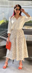 دامن وارداتی بوهو کتان - تصویر 2